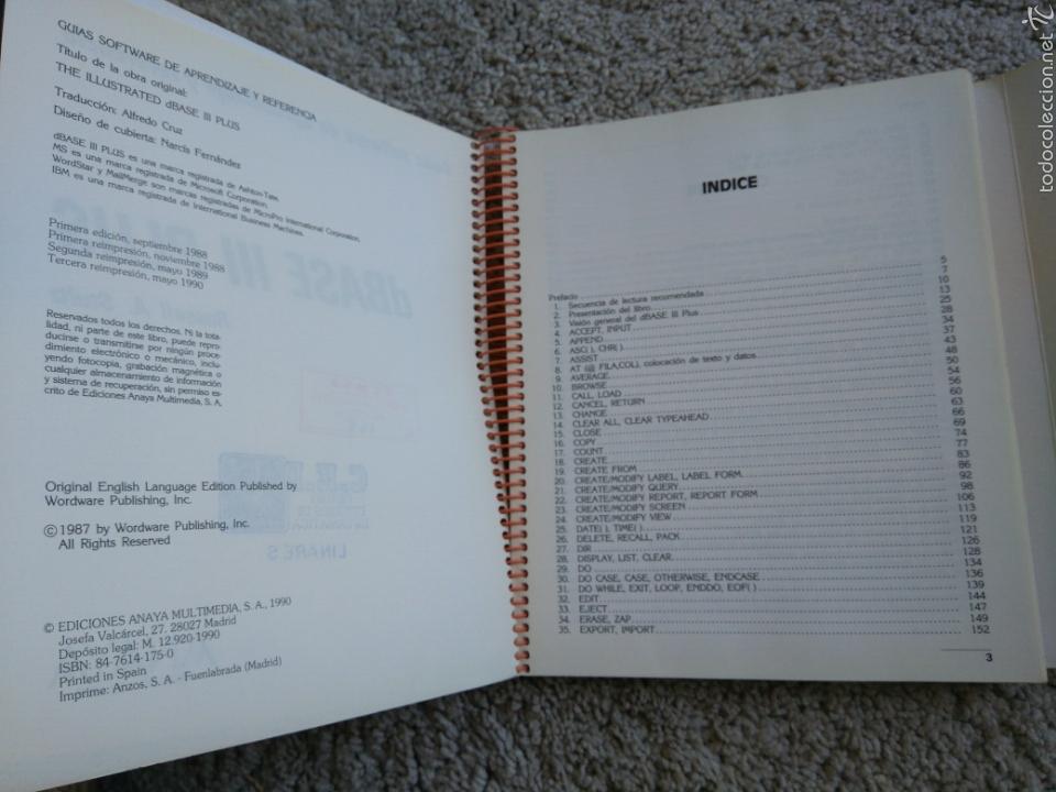 Libros de segunda mano: Dbase III Plus. Russel A. Stultz. Anaya. Guias de software de aprendizaje y referencia - Foto 2