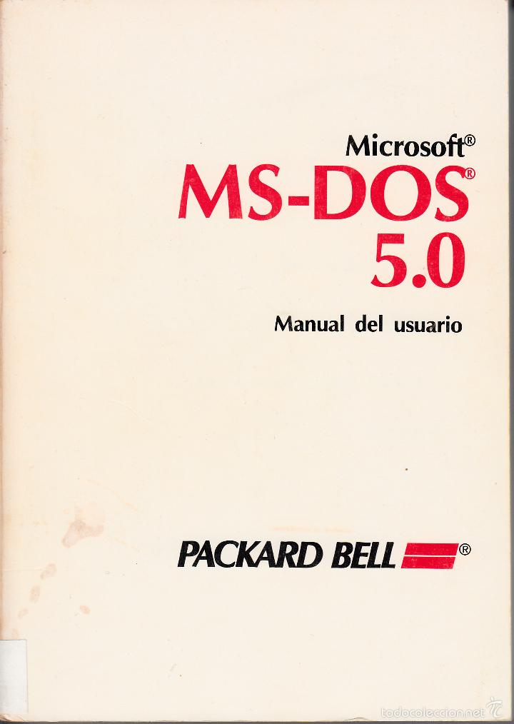 Libros de segunda mano: MICROSOFT. MS-DOS 5.0. MANUAL DEL USUARIO. - Foto 1