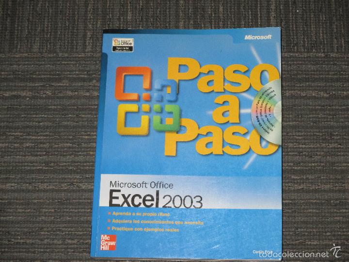Libros de segunda mano: EXCEL 2003 - MICROSOFT OFFICE PASO A PASO - INCLUYE CD MULTIMEDIA - 410 PAG - BOX 4L - - Foto 1