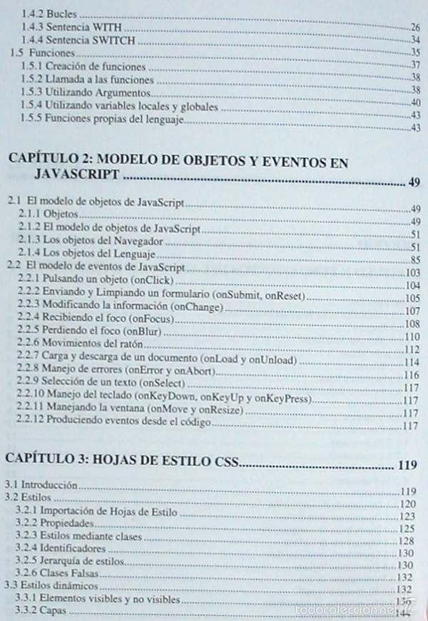 Libros de segunda mano: HTML DIN&Aacute;MICO, ASP Y JAVAS CRIPT A TRAV&Eacute;S DE EJEMPLOS - RA-MA 1999 - 511 P&Aacute;GINAS - VER INDICE - Foto 4