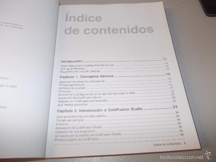 Libros de segunda mano: Coldfusion 5, cree sitios web din&aacute;micos con eficacia. Anaya multimedia 2.002 - Foto 2