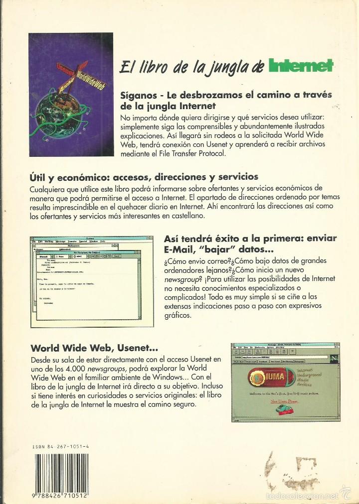 Libros de segunda mano: EL LIBRO DE LA JUNGLA DE INTERNET MARCOMBO BERND KRETSCHMER DATA BECKER BARCELONA 1996 - Foto 2