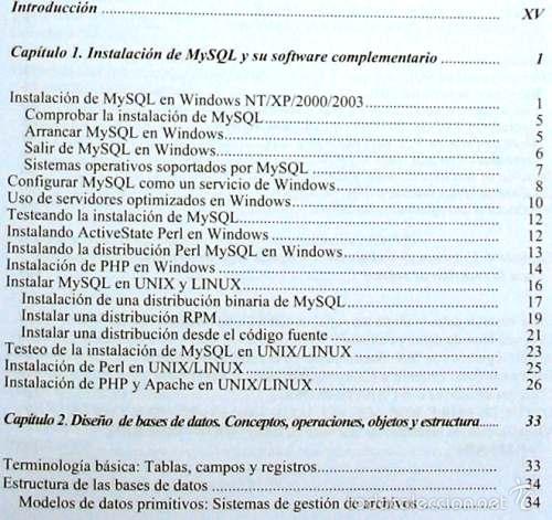 Libros de segunda mano: MySQL PARA WINDOWS Y LINUX - C&Eacute;SAR P&Eacute;REZ - RA-MA 2004 - INCLUYE DISCO - VER INDICE - Foto 3