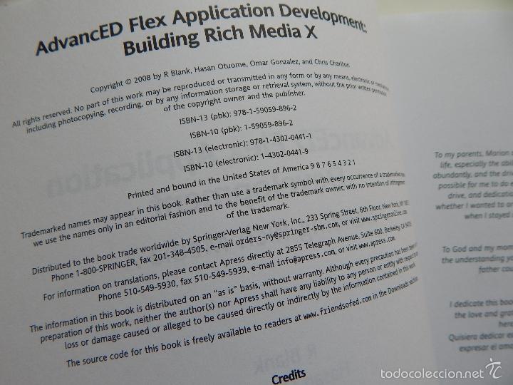 Libros de segunda mano: AdvancED Flex Application Development. Building Rich Media X - Foto 4