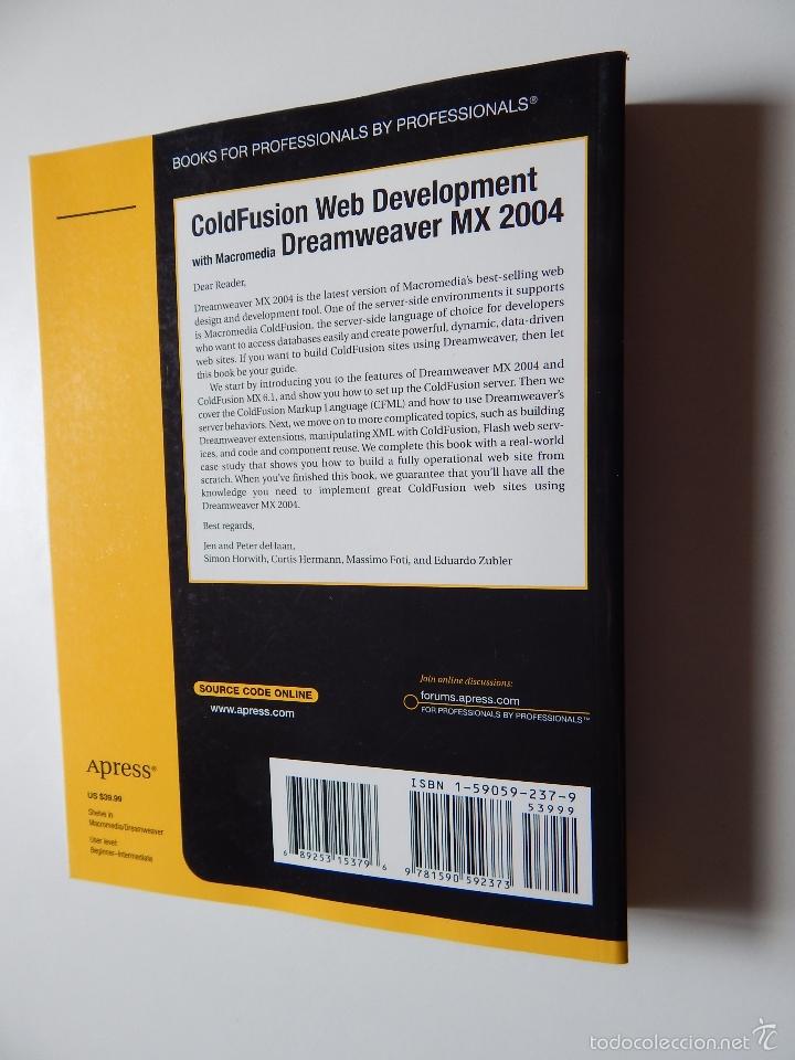 Libros de segunda mano: ColdFusion Web Development with Macromedia Dreamweaver MX 2004 - Foto 2