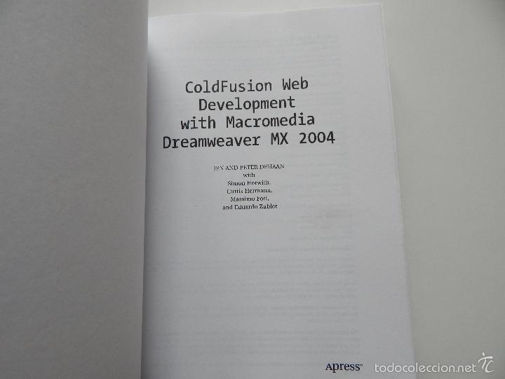 Libros de segunda mano: ColdFusion Web Development with Macromedia Dreamweaver MX 2004 - Foto 3