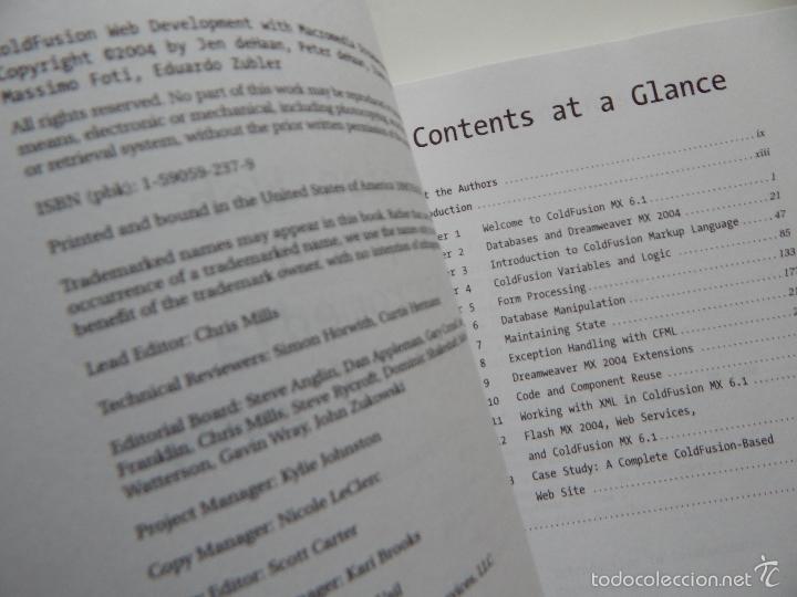 Libros de segunda mano: ColdFusion Web Development with Macromedia Dreamweaver MX 2004 - Foto 4