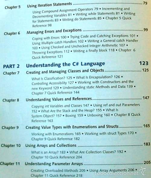 Libros de segunda mano: VISUAL C# .NET STEP BY STEP - JOHN SHARP / JON JAGGER - MICROSOFT PRESS 2002 - VER INDICE - Foto 3