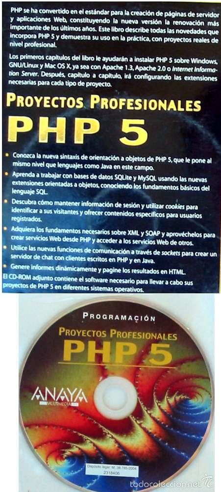 Libros de segunda mano: PROGRAMACI&Oacute;N PHP 5 - PROYECTOS PROFESIONALES - FRANCISCO CHARTE OJEDA - ANAYA 2004 CON DISCO - VER - Foto 2