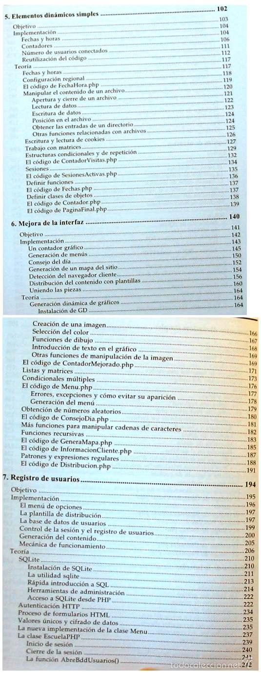 Libros de segunda mano: PROGRAMACI&Oacute;N PHP 5 - PROYECTOS PROFESIONALES - FRANCISCO CHARTE OJEDA - ANAYA 2004 CON DISCO - VER - Foto 4