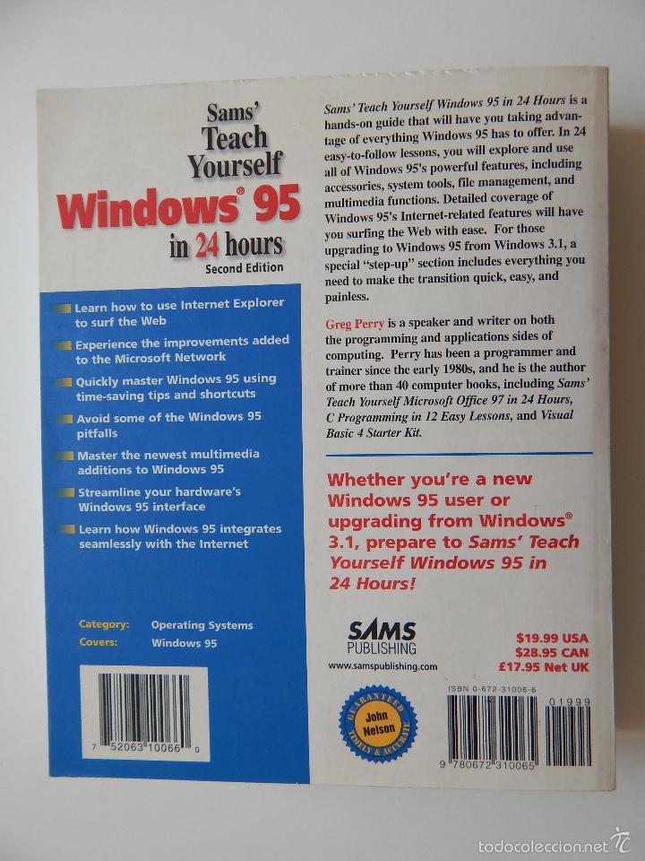 Libros de segunda mano: Teach Yourself Windows 95 in 24 hours - Greg Perry - Foto 3