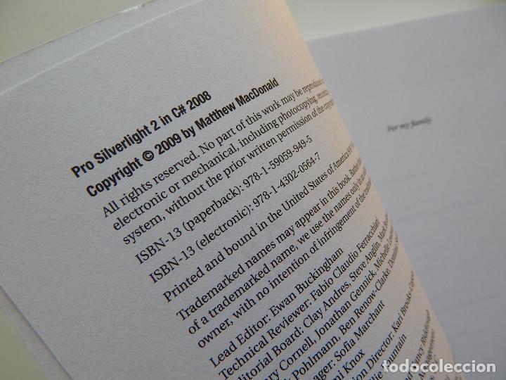 Libros de segunda mano: Pro Silverlight 2 in C# 2008 - Matthew MacDonald - Foto 5
