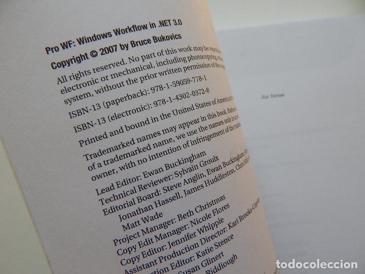 Libros de segunda mano: Pro WF Windows Workflow in .NET 3.0 - Bruce Bukovics - Foto 4