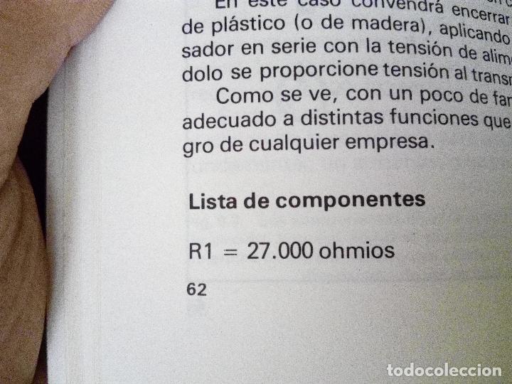Libros de segunda mano: ESPIONAJE ELECTRONICO, MONTAJE PR&Aacute;CTICO DE DISPOSITIVOS, ESQUEMAS Y LISTAS DE COMPONENTES (1982) - Foto 5