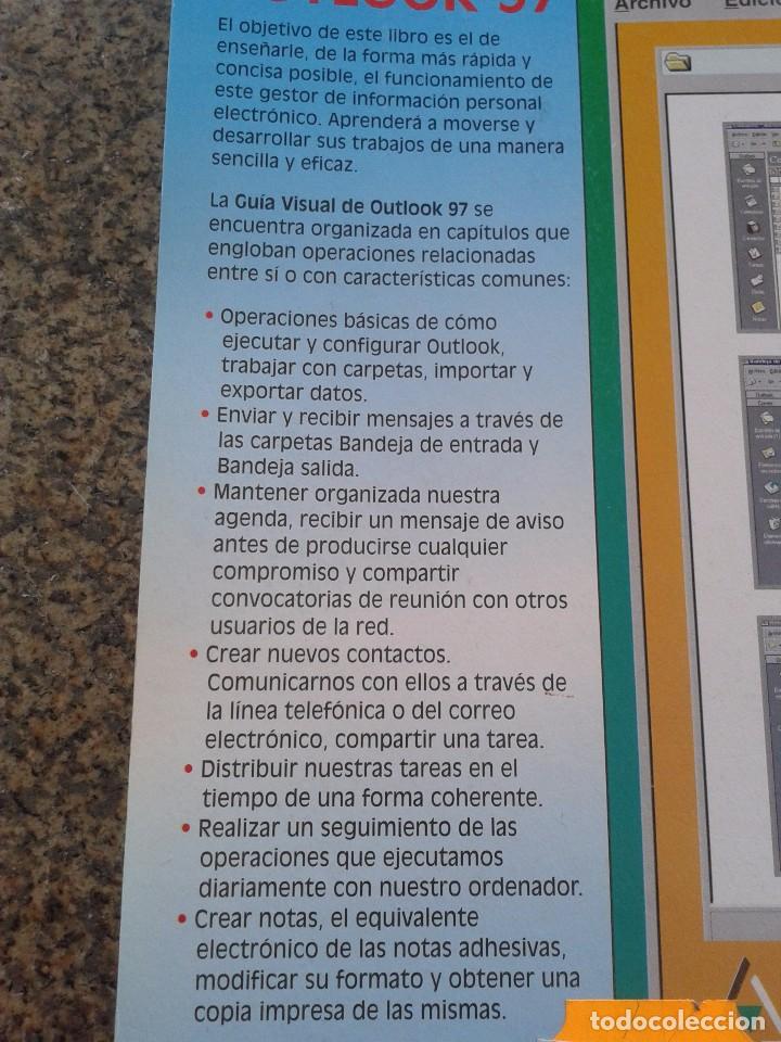Libros de segunda mano: GUIA VISUAL DE OUTLOOK 97 -- ANAYA - 1998 -- - Foto 3