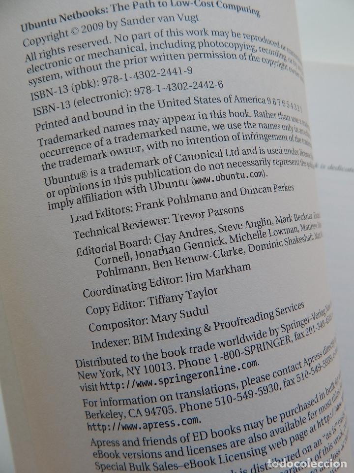 Libros de segunda mano: Ubuntu Netbooks. The Path to Low-Cost Computing - Sander van Vugt - Foto 4