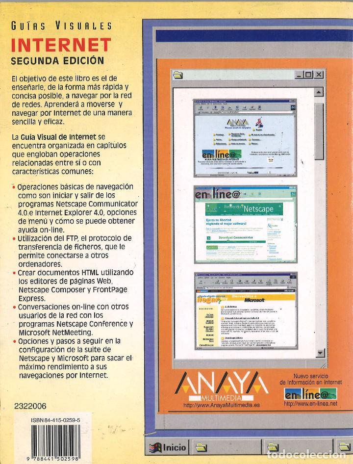 Libros de segunda mano: Internet. Guias visuales. Anaya Multimedia. 1998 - Foto 2