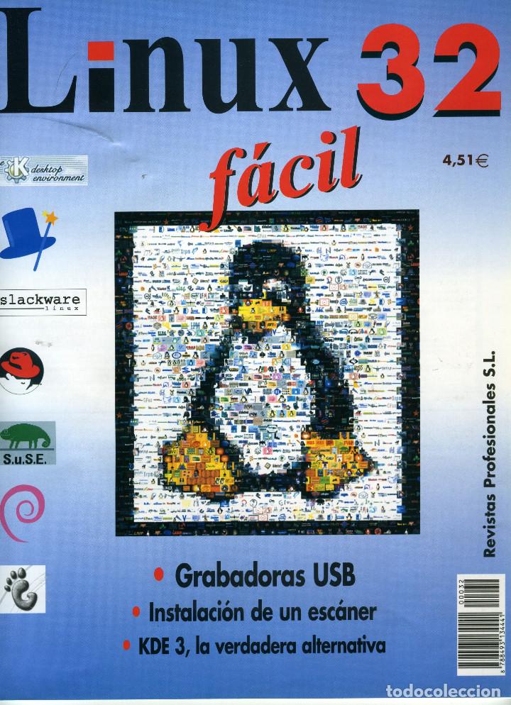 Libros de segunda mano: Linux F&aacute;cil. 32 fasc&iacute;culos con sus correspondientes CDs y archivadores - Foto 1