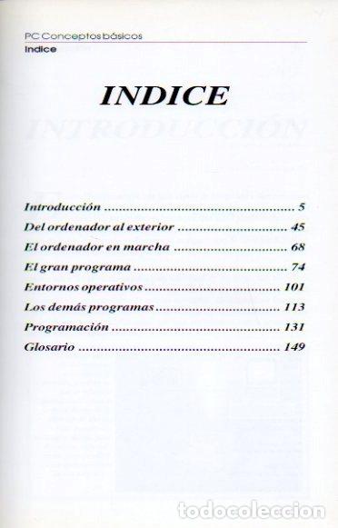 Libros de segunda mano: LA BASE DEL PC. CONCEPTOS B&Aacute;SICOS - BIBLIOTECA DE SOLUCIONES INFORM&Aacute;TICAS PARA PC Y COMPATIBLES - Foto 2