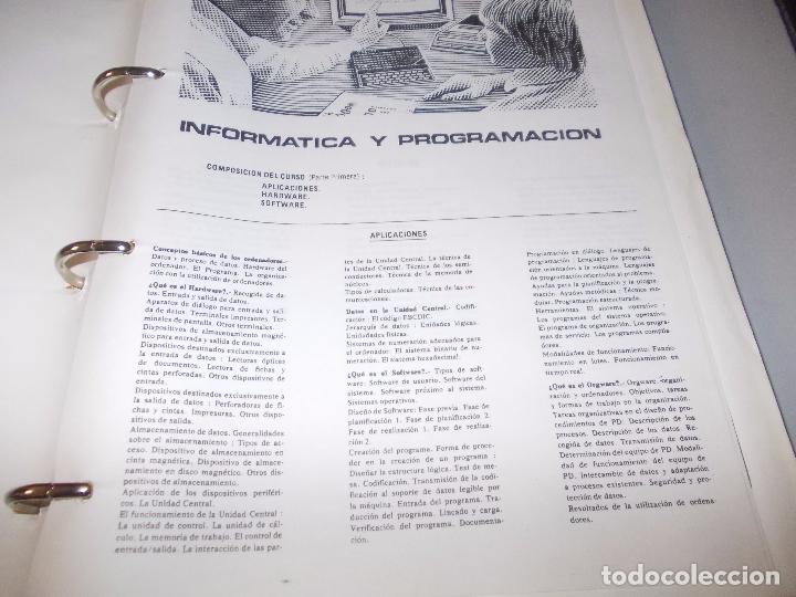 Libros de segunda mano: Curso Inform&aacute;tica y Programaci&oacute;n, contenido en cinco carpetas - Foto 11