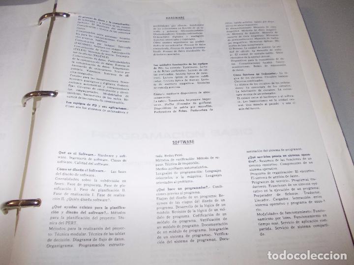 Libros de segunda mano: Curso Inform&aacute;tica y Programaci&oacute;n, contenido en cinco carpetas - Foto 12