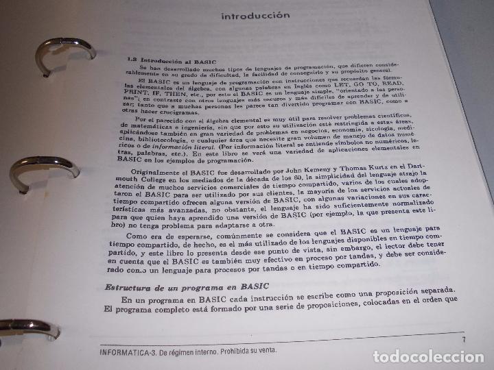 Libros de segunda mano: Curso Inform&aacute;tica y Programaci&oacute;n, contenido en cinco carpetas - Foto 39