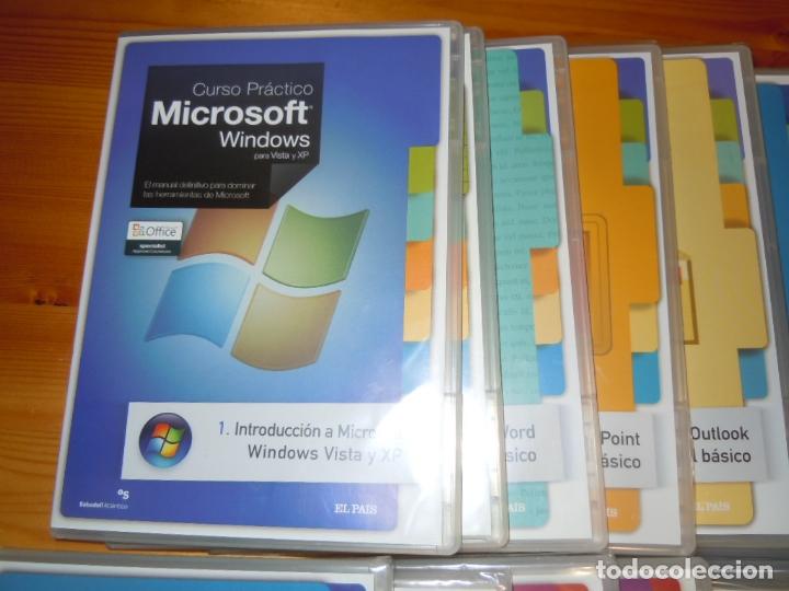 Libros de segunda mano: Curso Pr&aacute;ctico Microsoft Windows para Vista y XP Editado por El Pa&iacute;s en 20008 20 CDs - Foto 2
