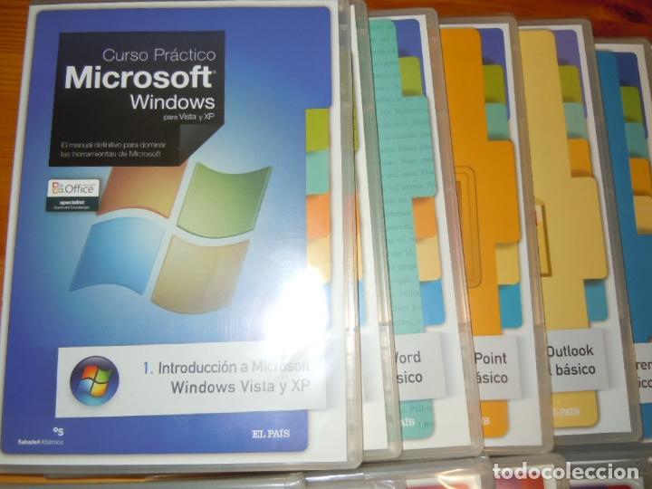 Libros de segunda mano: Curso Pr&aacute;ctico Microsoft Windows para Vista y XP Editado por El Pa&iacute;s en 20008 20 CDs - Foto 4