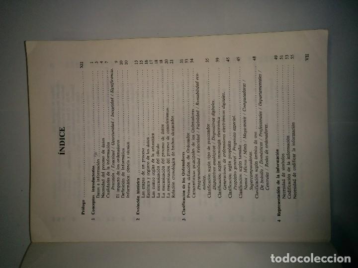 Libros de segunda mano: INTRODUCCI&Oacute;N A LA INFORM&Aacute;TICA 1988 LLOREN&Ccedil; GUILERA AG&Uacute;ERA  ED EDUNSA - Foto 3