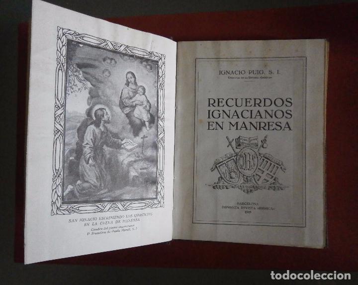 Libros de segunda mano: Recuerdos ignacianos en Manresa. Ignacio Puig - Foto 1