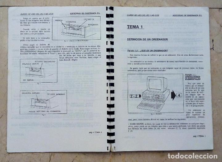 Libros de segunda mano: CURSO DE INFORM&Aacute;TICA - USO DEL PC Y MS-DOS - 1989. - Foto 4