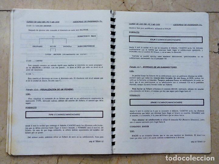Libros de segunda mano: CURSO DE INFORM&Aacute;TICA - USO DEL PC Y MS-DOS - 1989. - Foto 7