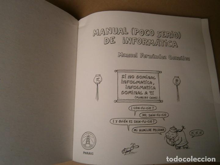 Libros de segunda mano: INFORMATICA MANUAL POCO SERIO DE INFORMATICA MANUEL FERNANDEZ GONZALEZ 1987 - Foto 2