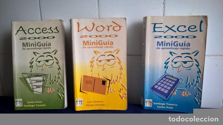Libros de segunda mano: LOTE 3 LIBROS INFORM&aacute;TICA WORD, ACCESS Y EXCEL 2000 MINIGU&iacute;A DE APRENDIZAJE R&aacute;PIDO - Foto 1