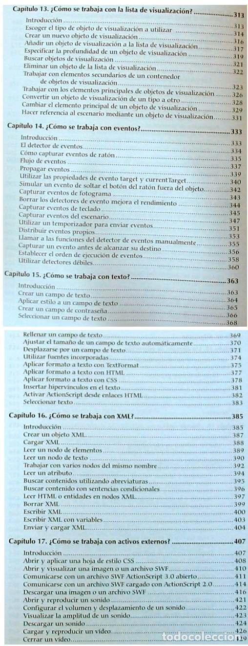 Libros de segunda mano: ACTIONSCRIPT 3.0 PARA DESARROLLADORES FLASH CS4 - ANAYA 2009 - VER INDICE - Foto 5