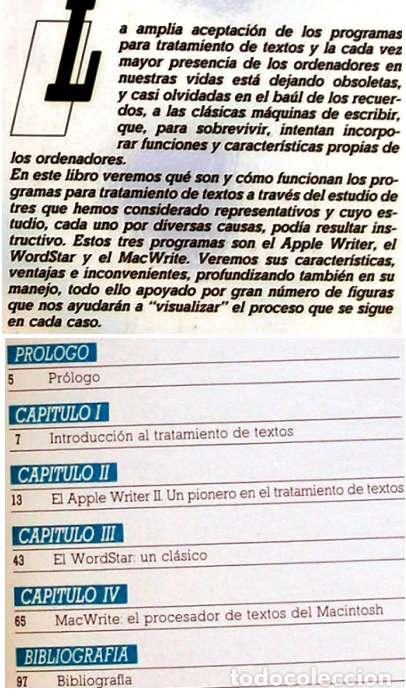 Libros de segunda mano: TRATAMIENTO DE TEXTOS - BIBLIOTECA B&Aacute;SICA INFORM&Aacute;TICA - INGELEK - VER INDICE - Foto 2