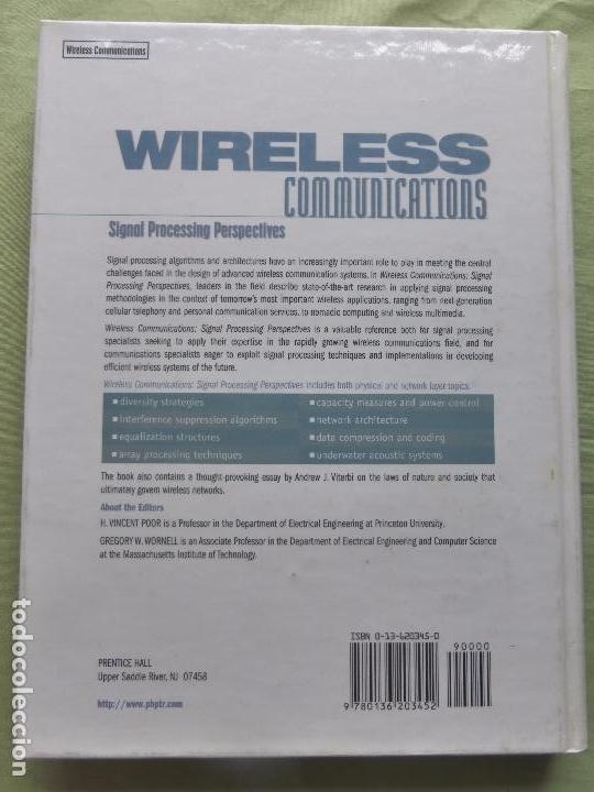 Libros de segunda mano: WIRELESS COMMUNICATIONS. H. VINCENT POOR. GREGORY W. WORNELL. PRENTICE HALL SIGNAL PROCESSING SERIES - Foto 3