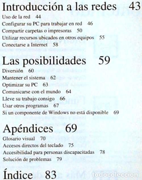 Libros de segunda mano: INTRODUCCI&Oacute;N A MICROSOFT WINDOWS 95 - VER INDICE Y DESCRIPCI&Oacute;N - Foto 3