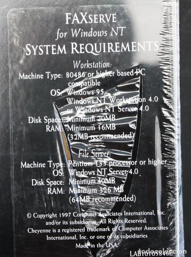 Libros de segunda mano: PROGRAMA FAXSERVE FOR WINDOWS NT, COMPUTER ASSOCIATES 1997 FAX SERVE, SIN DESPRECINTAR, EN INGLES - Foto 2