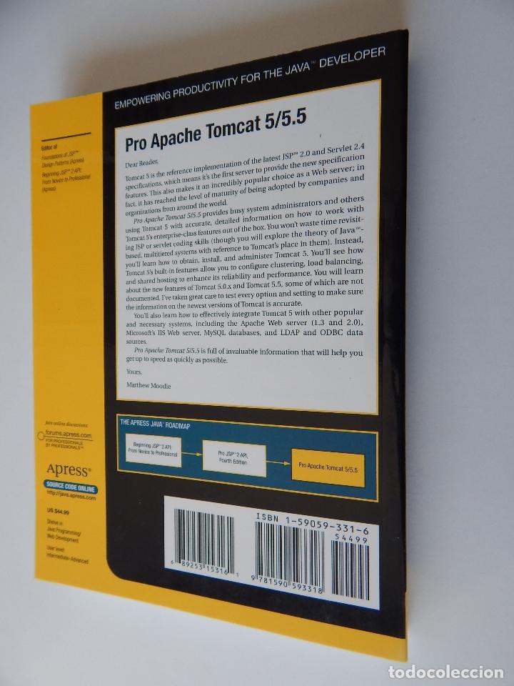 Libros de segunda mano: Pro Apache Tomcat 5/5.5 - Matthew Moodie - Foto 2