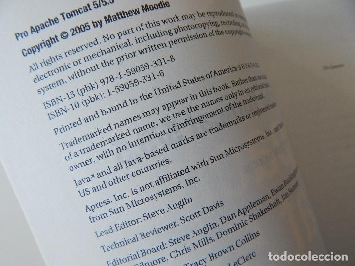 Libros de segunda mano: Pro Apache Tomcat 5/5.5 - Matthew Moodie - Foto 4