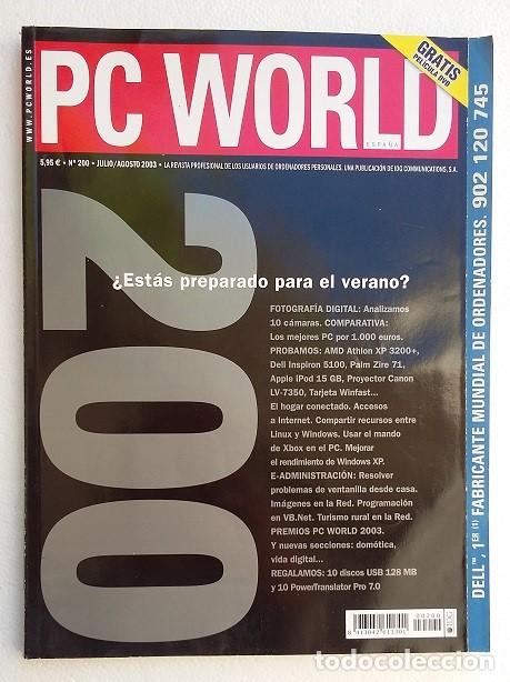 Libros de segunda mano: PC World n&ordm;200, Julio-Agosto 2003. Revista informatica - Foto 1