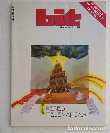 Libros de segunda mano: Bit n&ordm;51 1987. Redes Telematicas Revista informatica - Foto 1