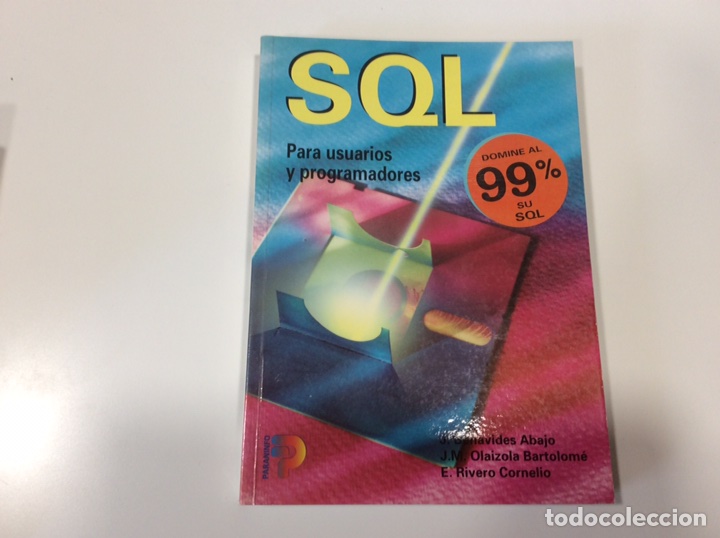 Libros de segunda mano: SQL PARA USUARIOS Y PROGRAMADORES. -ED. PARANINFO. 1998 - Foto 1