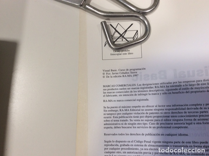 Libros de segunda mano: VISUAL BASIC VERSION 5. CURSO DE PROGRAMACION / FCO. JAVIER CEBALLOS -ED. RA-MA 1997 - Foto 2