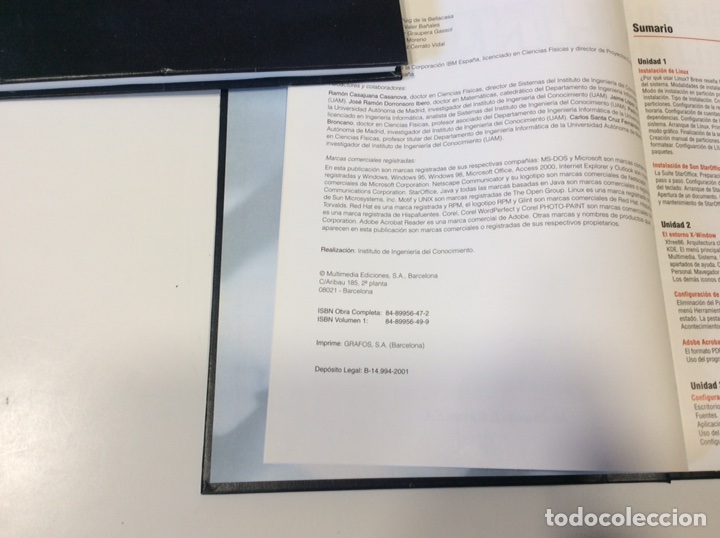 Libros de segunda mano: LINUX A FONDO DOS TOMOS -ED. MULTIMEDIA EDICIONES - Foto 2