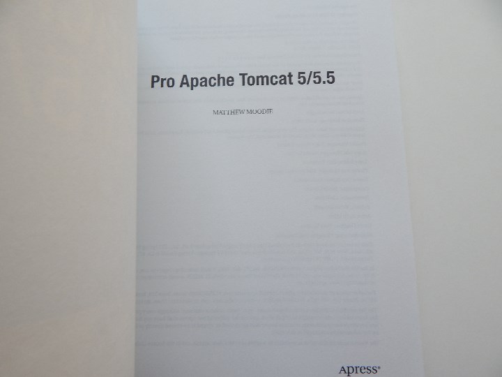 Libros de segunda mano: Pro Apache Tomcat 5/5.5 - Matthew Moodie - Foto 3