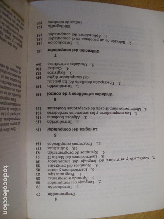 Libros de segunda mano: PRINCIPIOS B&Aacute;SICOS DE LOS COMPUTADORES.-S.H. WEINSTEIN.- EDITORIAL LABOR. 3&ordf; EDICION. 1974 - Foto 3