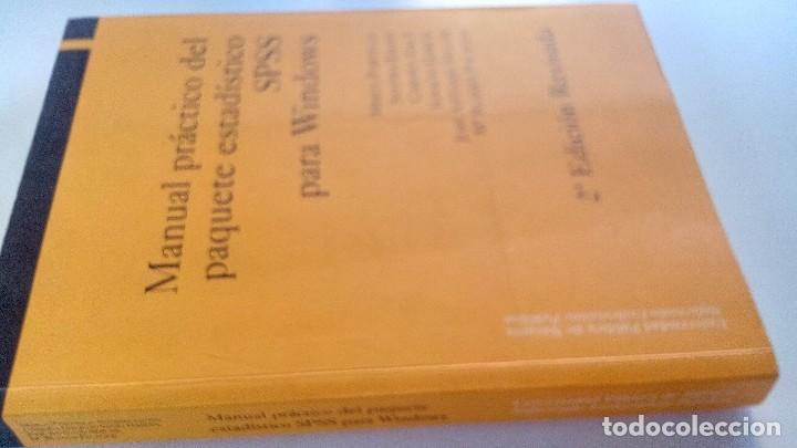 Libros de segunda mano: MANUAL PRACTICO DEL PAQUETE ESTADISTICO SPSS PARA WINDOWS - Foto 1