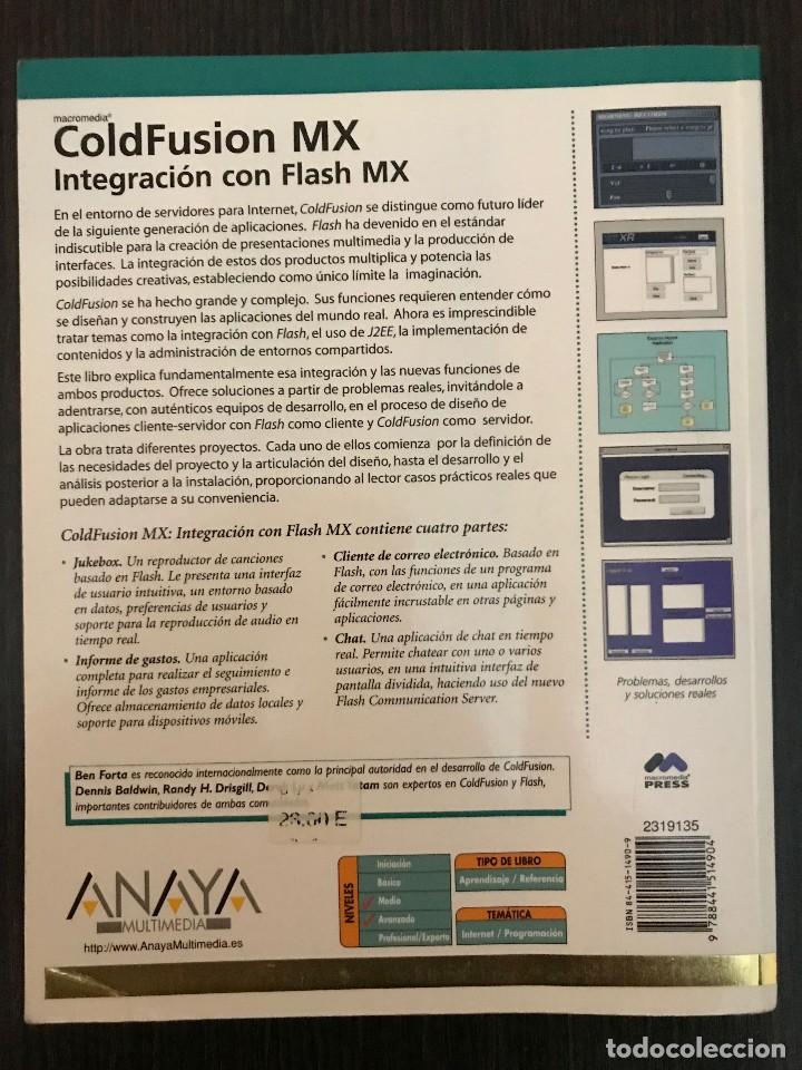 Libros de segunda mano: ColdFusion MX, integraci&oacute;n con Flash MX. Ed. Anaya, 2003 - Foto 2